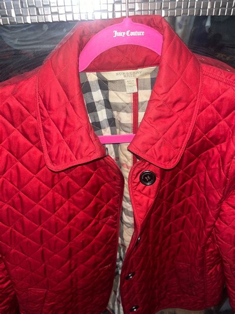 burberry brit red jacket